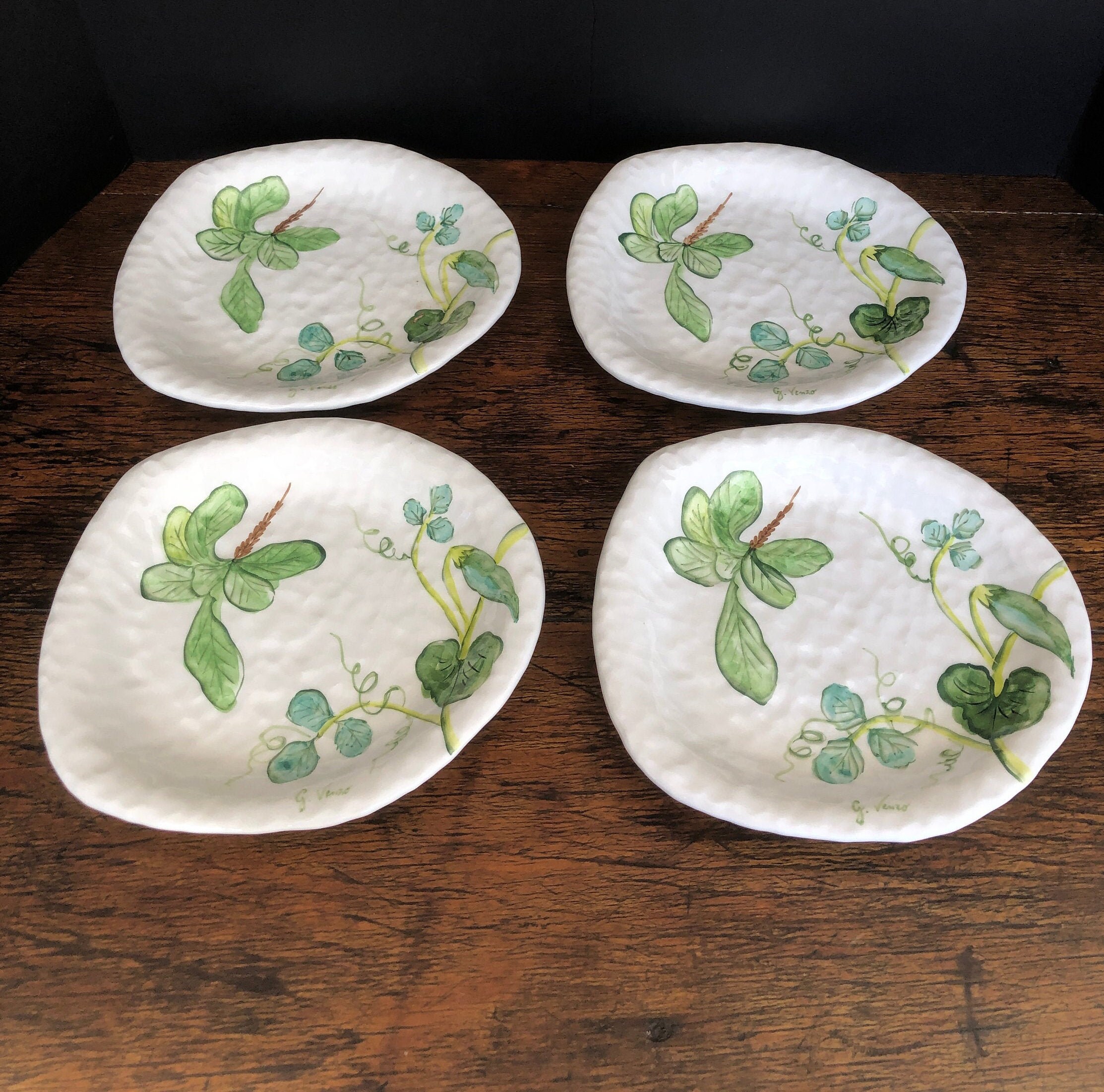 1966年　純銀　イタリア　ヴィンテージプレート Ancora Italian Plates, Vintage Collectable Pottery, Made in
