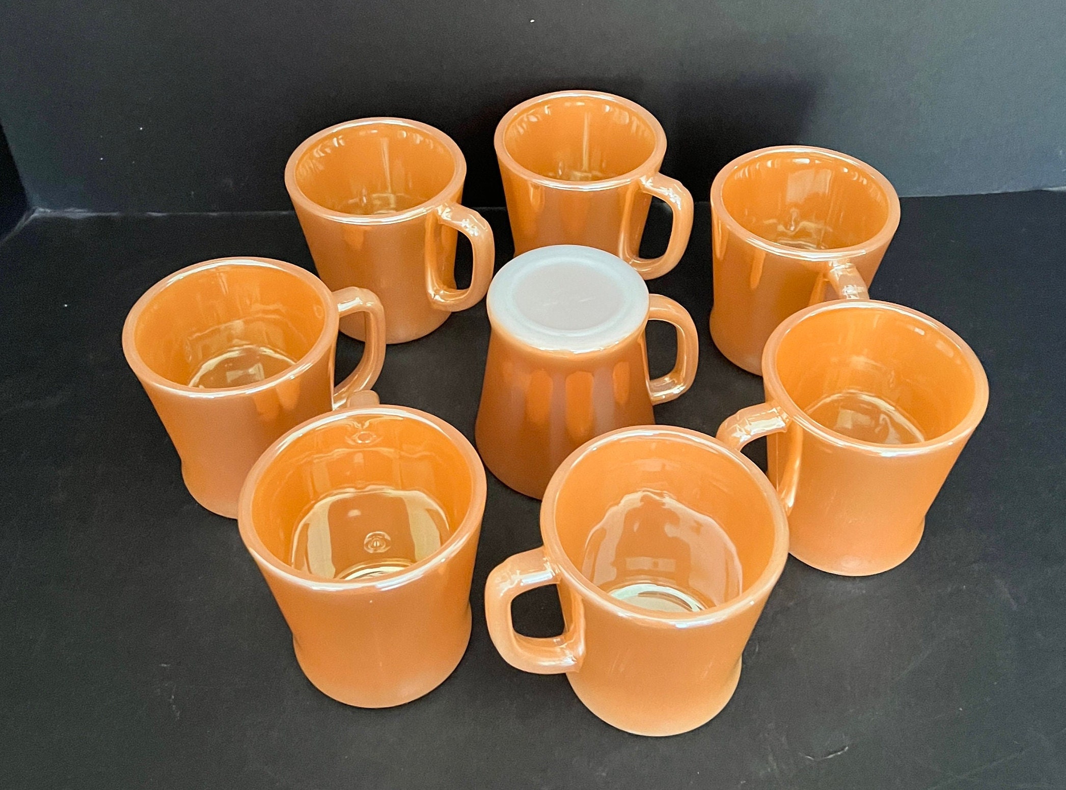 Anchor Hocking, Coffee Mug, Fire King Oven Ware, Peach