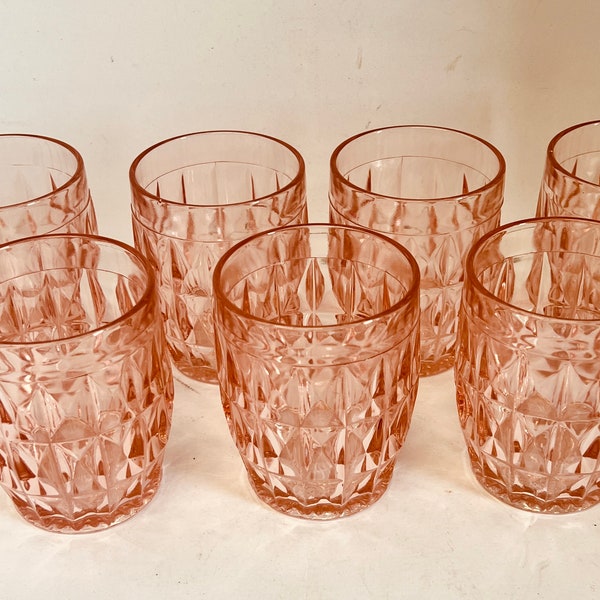 Jeanette Tumbler, Windsor Pink, Depression Glass,  Bar Cart Accessory, Collectable,
