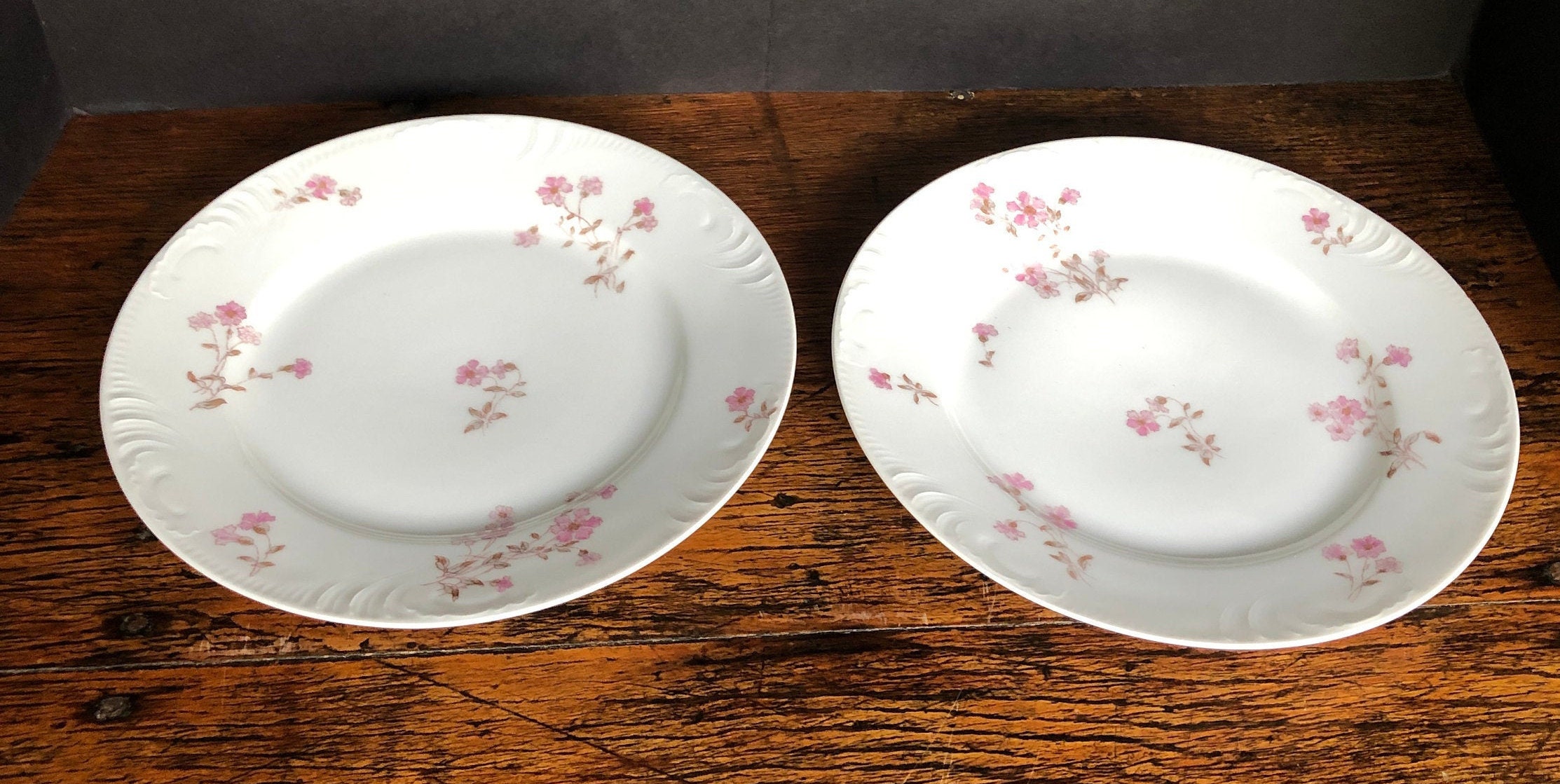 Haviland, Limoges China, Pink Flower Pattern, Antique Haviland, Limoges China, Pink Flower Pattern, Antique