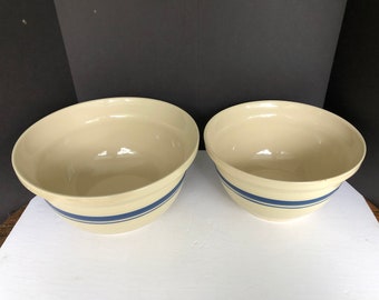 Friendship Bowl Roseville Ohio, 6 and 8 Quart Mixing Bowls, Bread Bowl, Salad Bowl, Farmhouse Decor, OPEN STOCK, Sold Separately