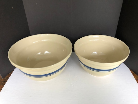 Friendship Bowl Roseville Ohio, 6 and 8 Quart Mixing Bowls, Bread Bowl,  Salad Bowl, Farmhouse Decor, OPEN STOCK, Sold Separately 