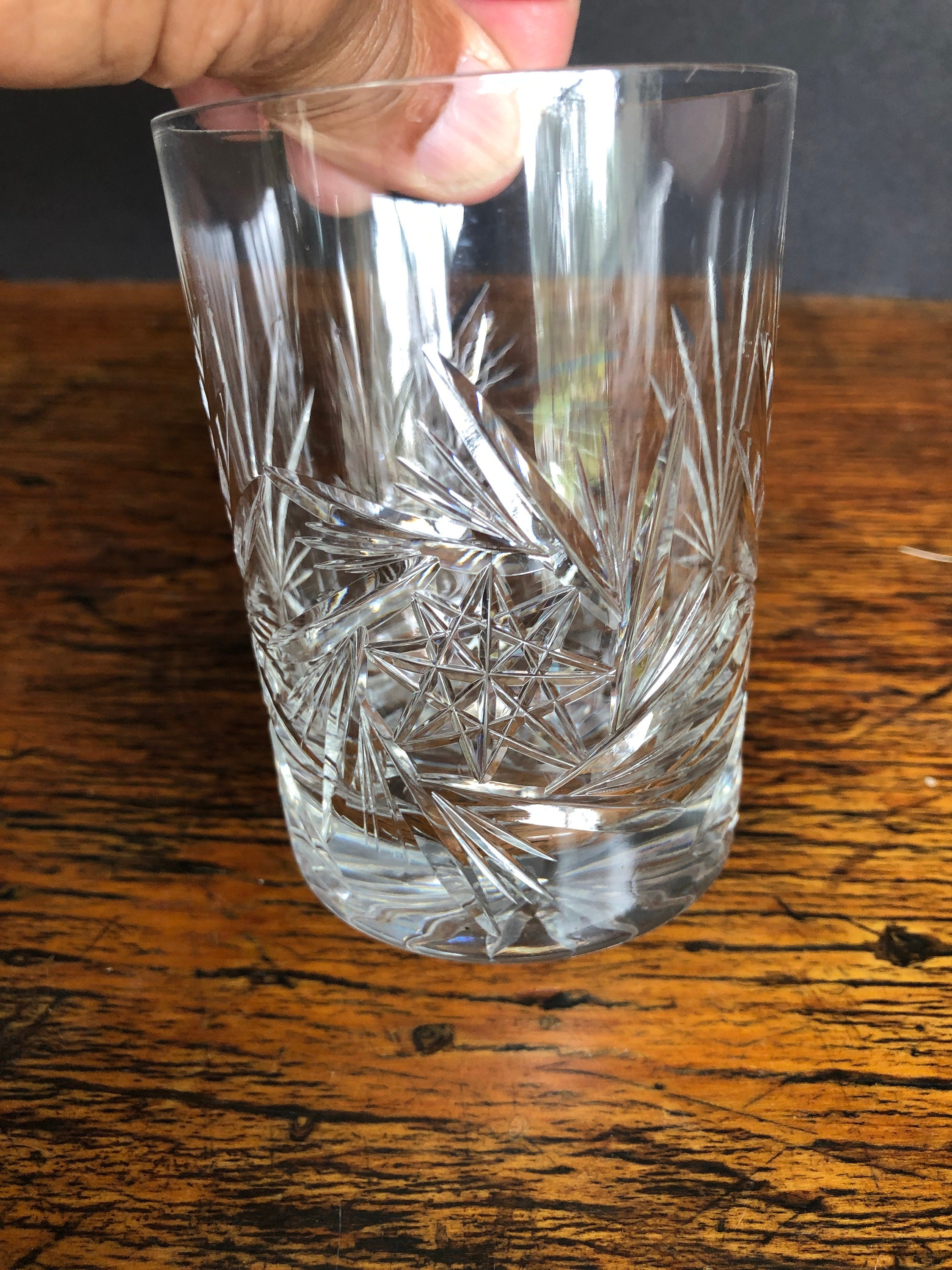 Double Old Fashion Glasses, Antique Tumbler, American Beauty Crystal, Cut  Glass Tumblers, Pineapple Design, Sold Individually, OPEN STOCK - Etsy