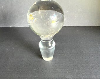 Decanter Stopper, Chrystal, Antique, Replacement Stoppers, Cruet, Vinegar Bottles, Wine Bottle, Glassware Stopper, Bottle Top,