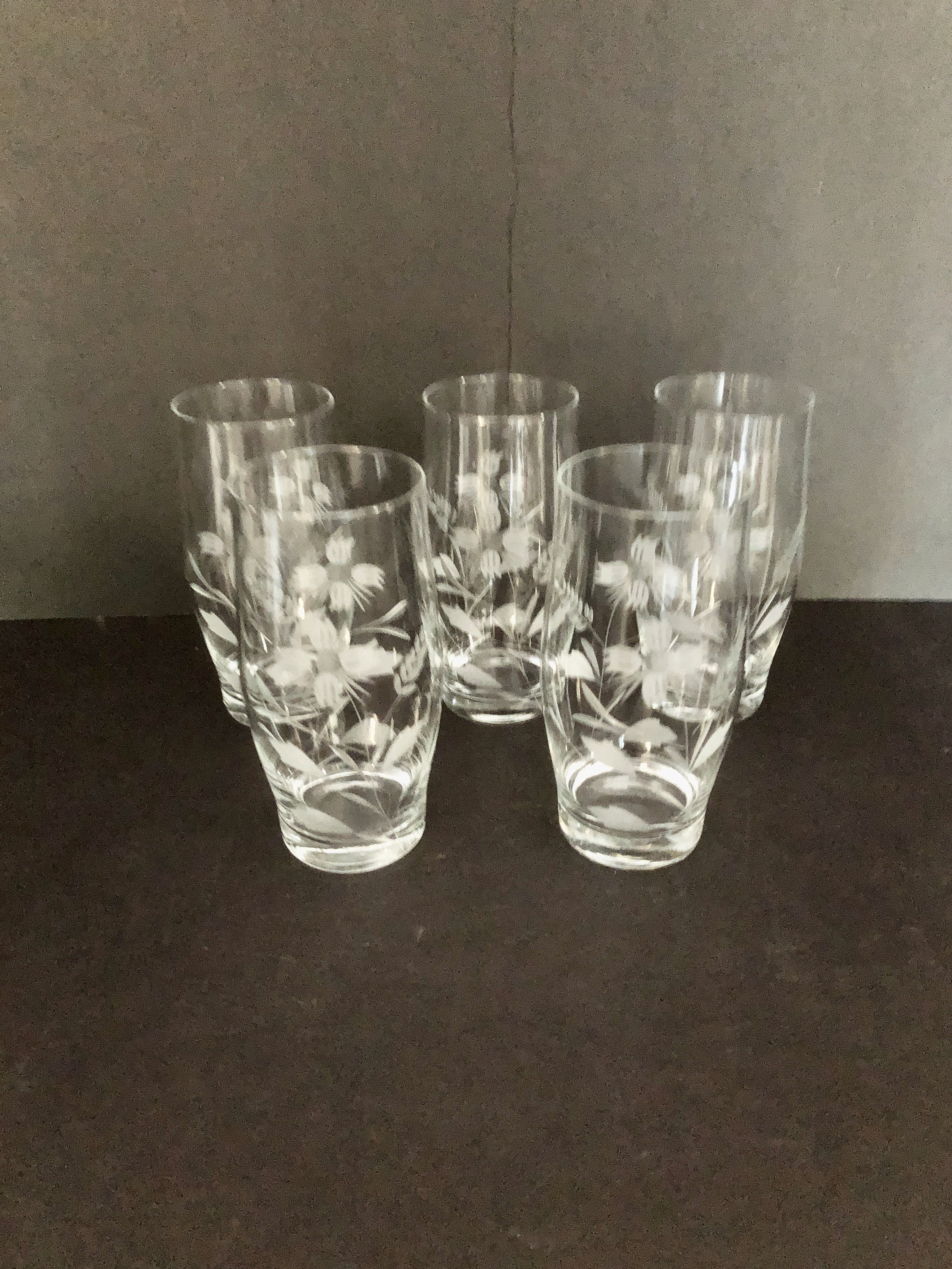 Set of 4 Handmade Western Star Highball Glasses in Decorative Gift