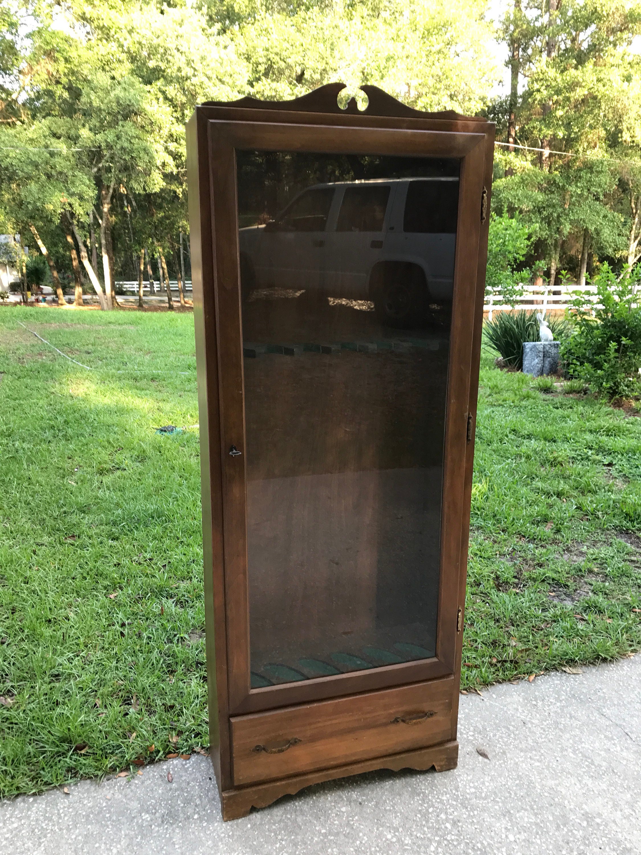 Vintage Gun Cabinet Antique Gun Cabinet Bekins Gun Cabinet Gun