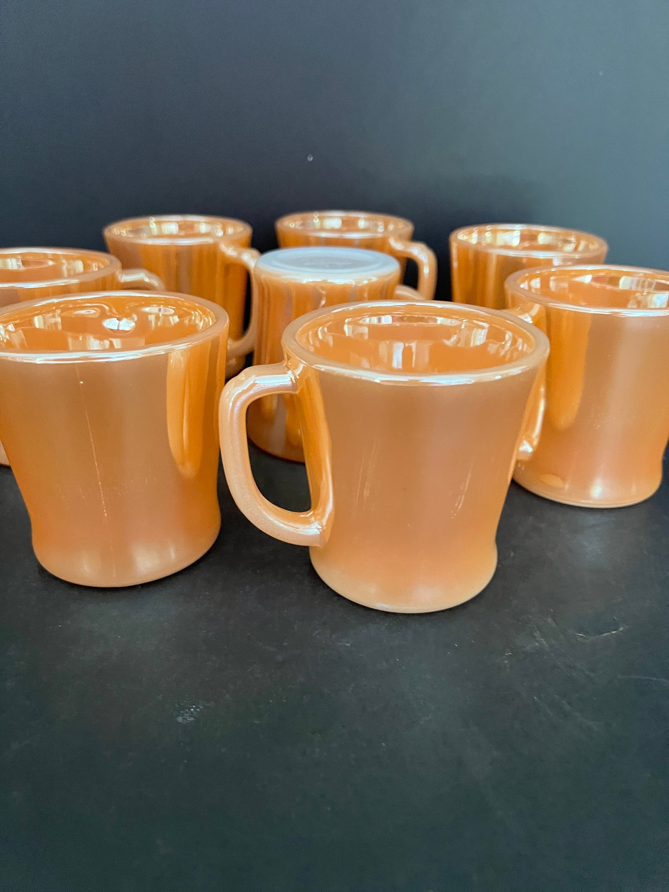 Anchor Hocking, Coffee Mug, Fire King Oven Ware, Peach Luster