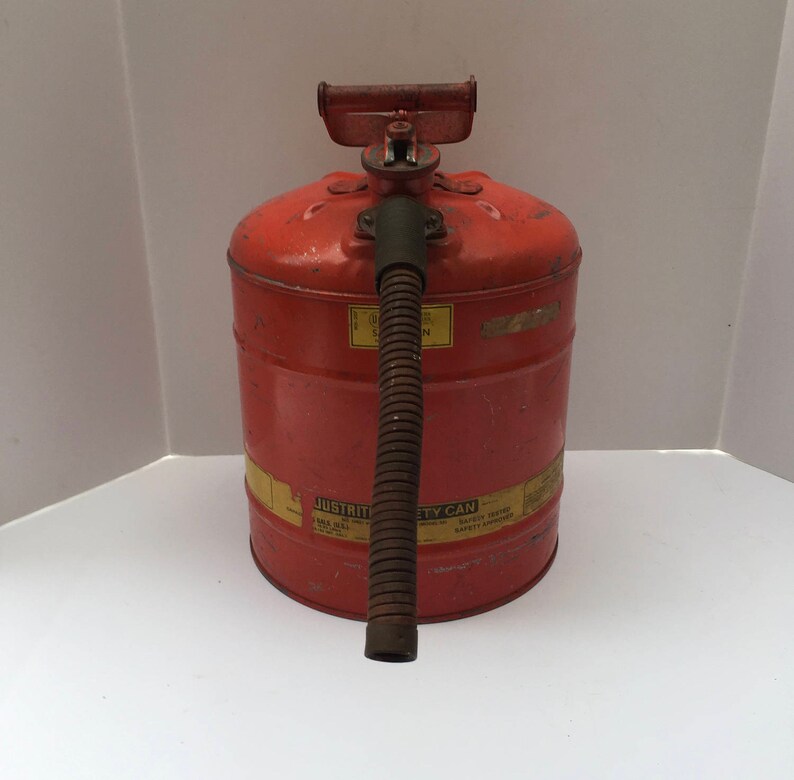 RED GAS CAN Vintage Gas can 5 Gal gas can Etsy