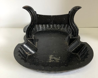 Antique Boot Scraper, Cast Iron, Painted Black
