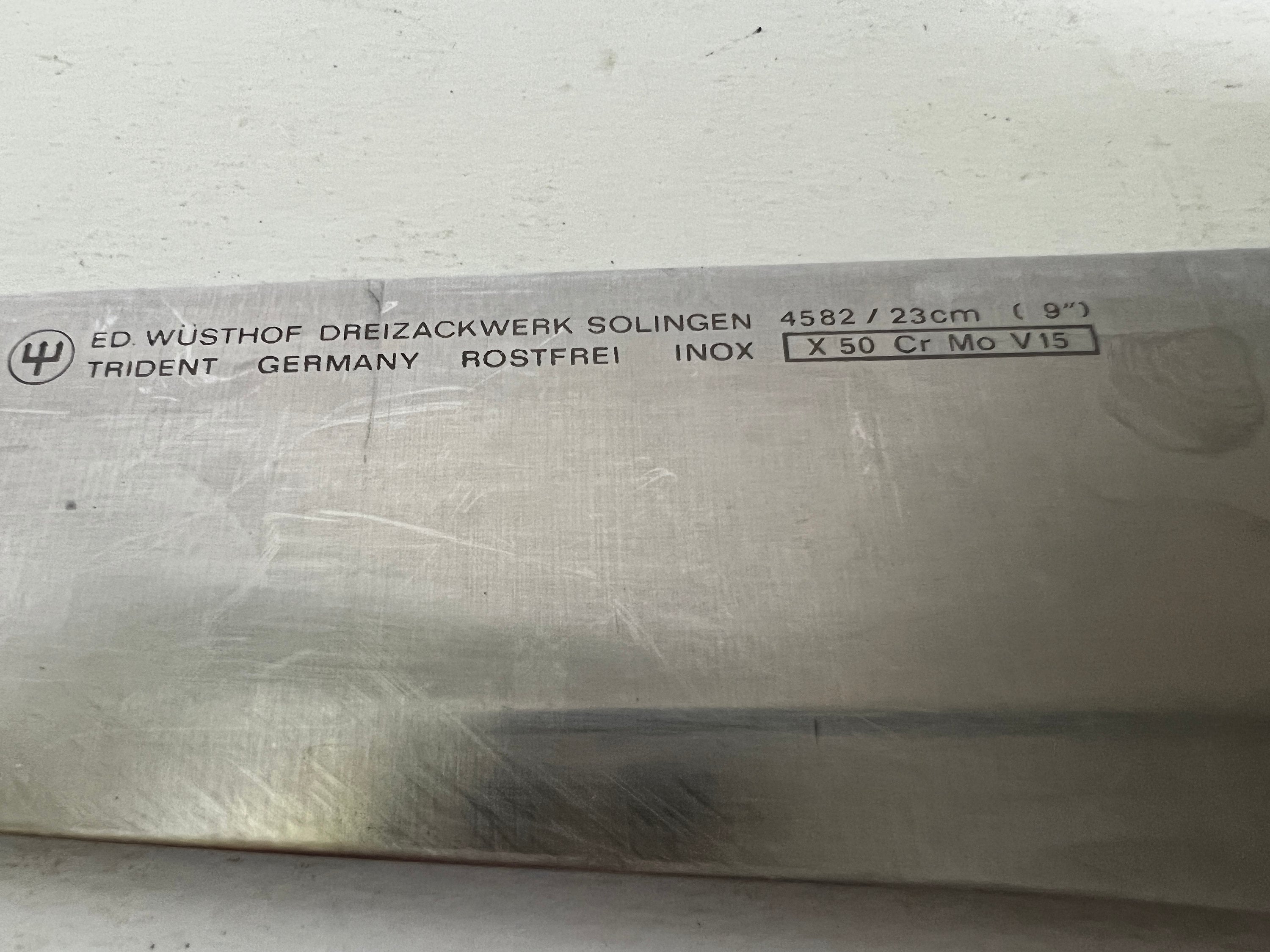 Ed Wusthof Dreizackwerk 4522 Trident Solingen Germany Inox Forged