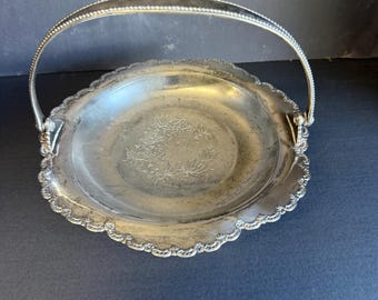 Antique Pairpoint Quadruple  Silver Plated Basket