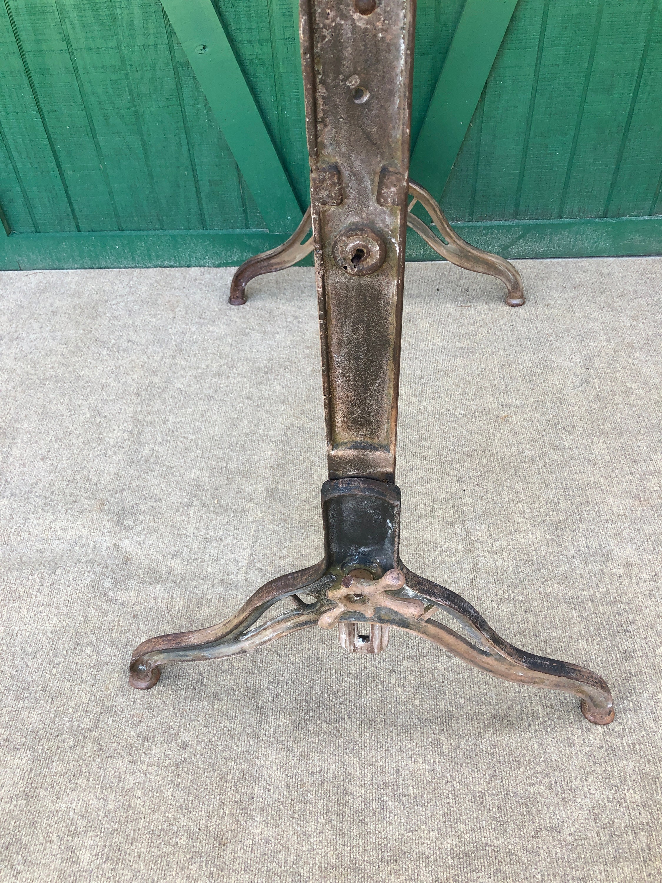Drafting Table Legs Cast Iron Salvage JG & JN Alexander Etsy