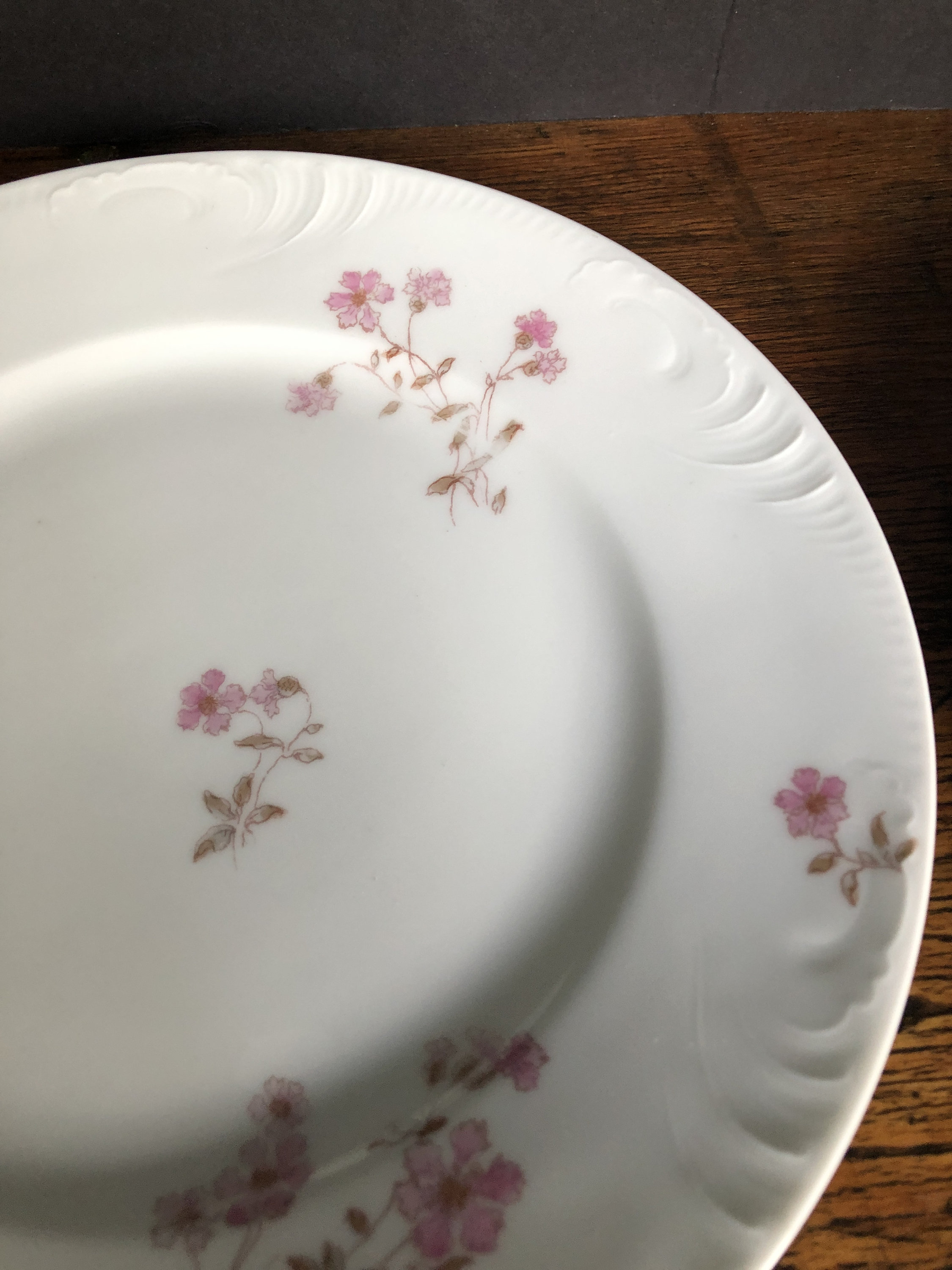 Haviland, Limoges China, Pink Flower Pattern, Antique Haviland, Limoges China, Pink Flower Pattern, Antique