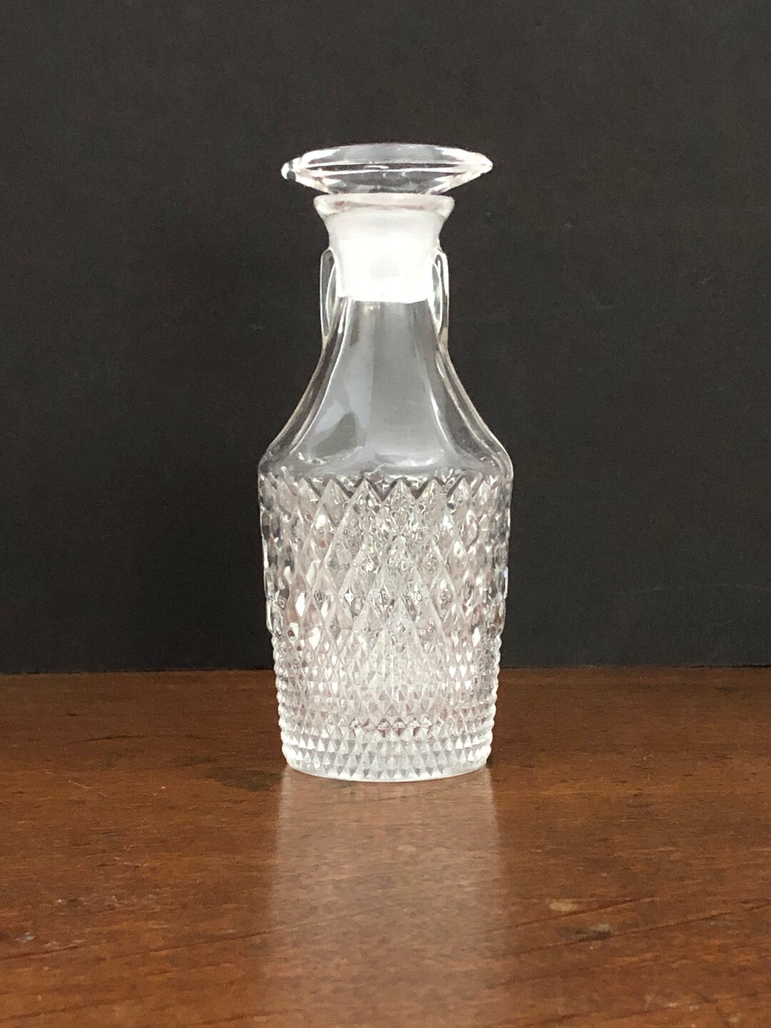 Glass Cruet Bar Cart Accessiory Hand Blown Stopper Sherry Etsy