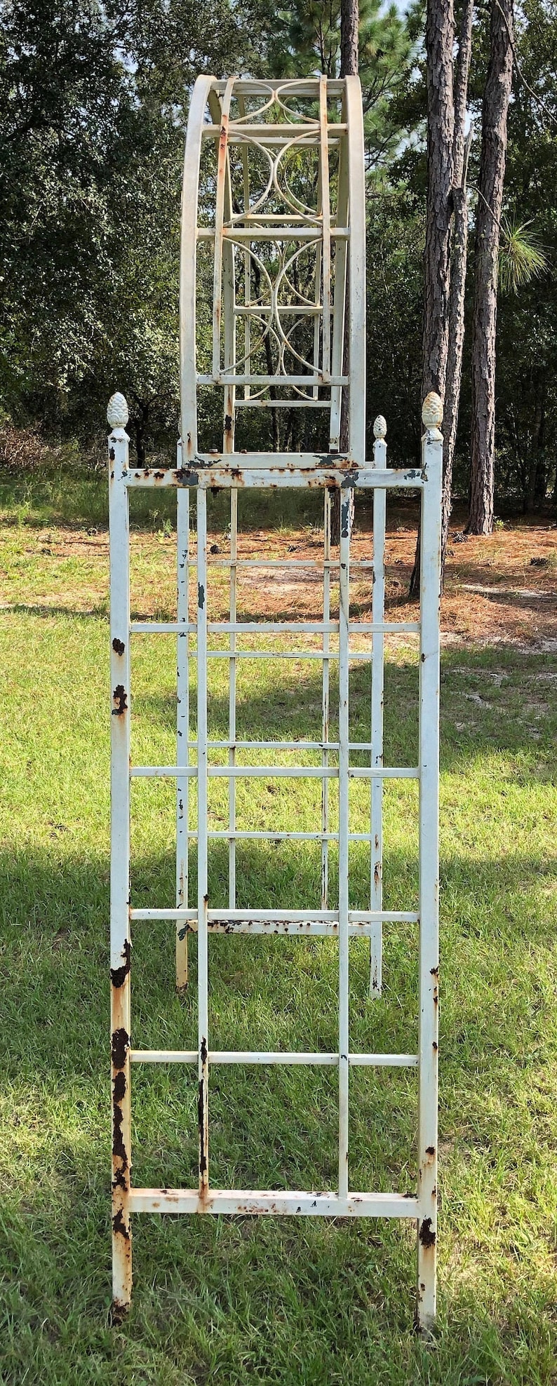 Vintage Trellis Antique Wrought Iron Trellis Garden Decor Etsy