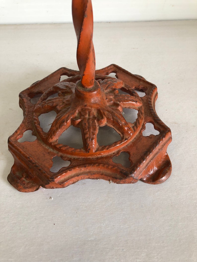 Antique Ash Tray Free Standing Cast Iron Etsy