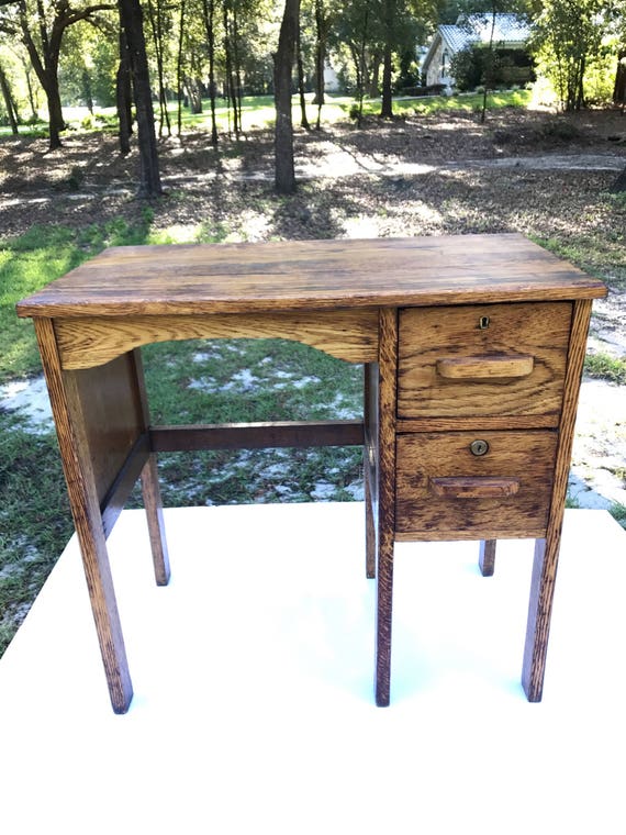 Mission Style Desk Childs Desk Oak Desk Circa 1920angelo Etsy