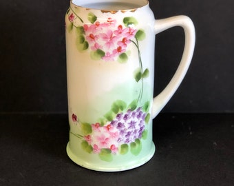 Victorian Vase, Hand Painted, China Pitcher,