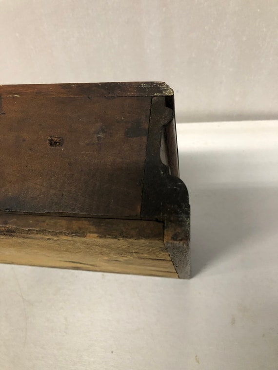Wood Box, Antique, Lift Top Box, Walnut, Jewlery … - image 6