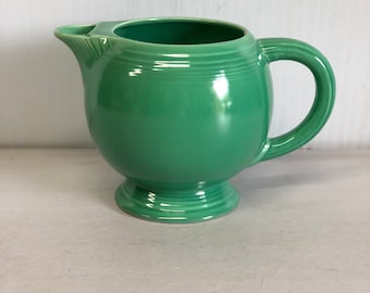 Fiesta Ware, Circa 1936, Fiesta Pitcher, Collectable Fiesta Ware, Vintage Original Green, Ice Lip Pitcher