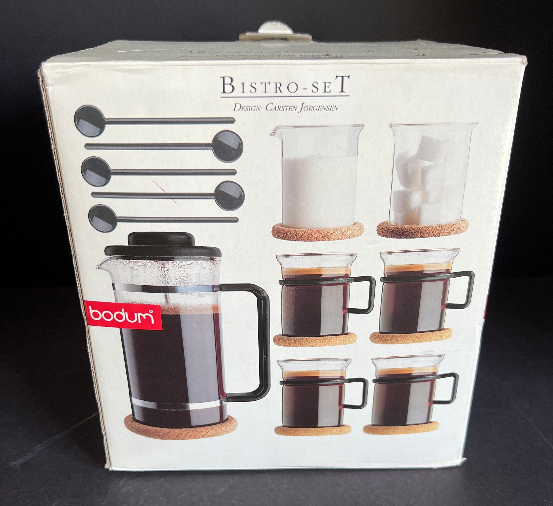 Vintage Bistro Bodum Espresso Cups Designed by C. Jorgensen 