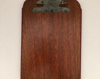 Clip Board Antique, Mahogany Wood, Services Brand,