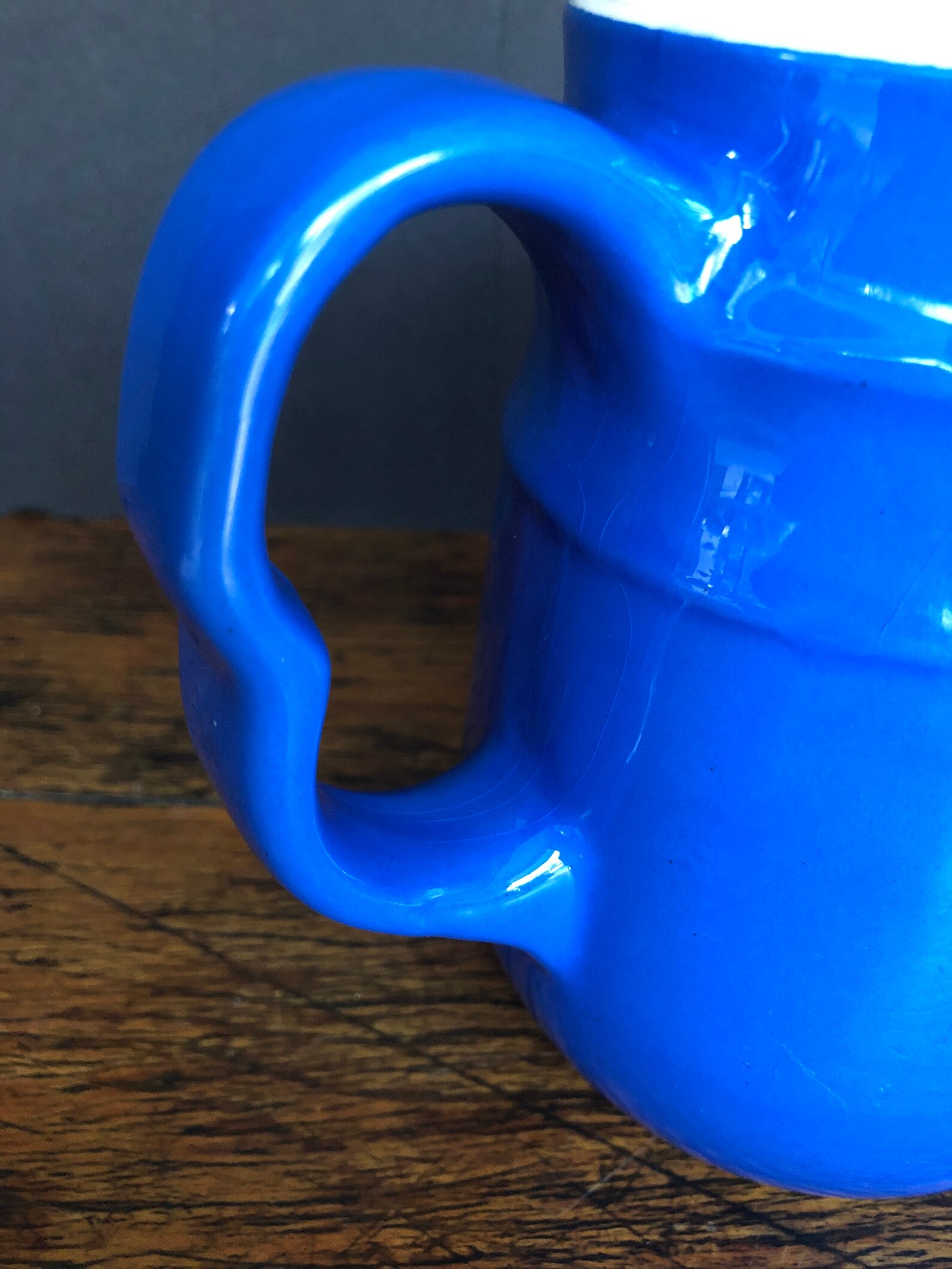 Blue Milk Pitcher Oxford Stoneware USA Fine Art Ceramic Etsy