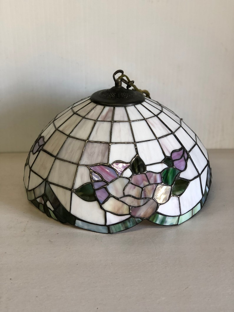 Stain Glass Ceiling Lamp Pendant Lamp Hanging Lamp Swag Etsy