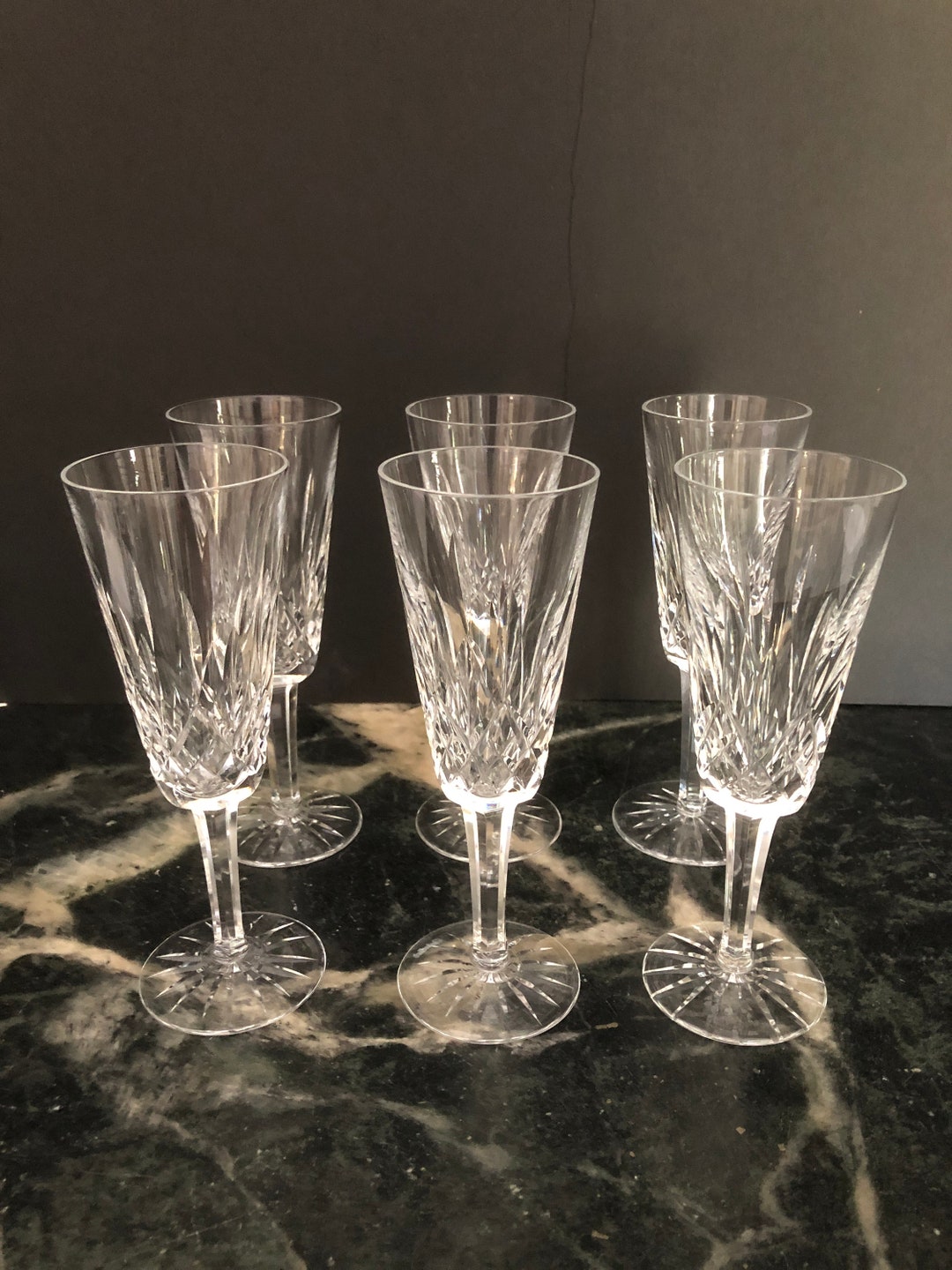 WATERFORD Crystal, Kildare Pattern, Vintage Stemware, Hand Crafted in