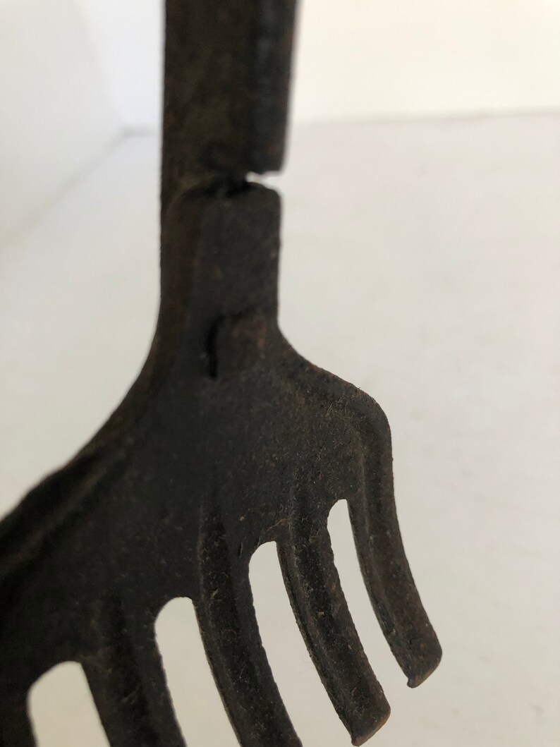 Wrought Iron & Cast Iron Coal Tongs Black Smith Tool Fire Etsy