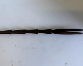 HAND CARVED African Wooden Fork