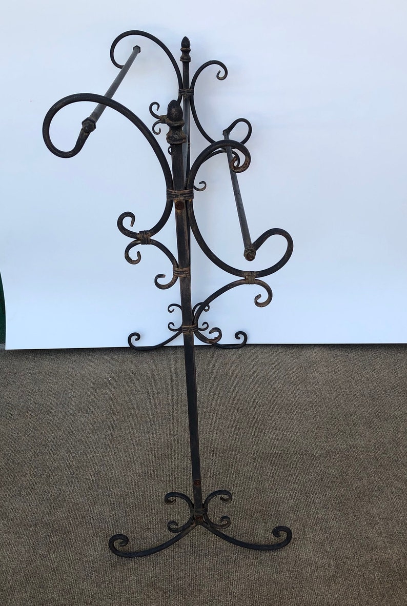 Vintage Metal Quilt Rack Blanket Hanger Wrought Iron Rack Etsy