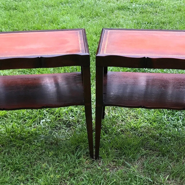 Leather Top Table Etsy