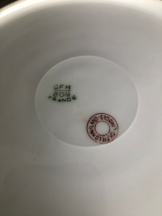 Haviland, Limoges China, Pink Flower Pattern, Antique