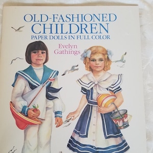 Old-Fashioned Children Paper Dolls, Dover Vintage Fashion Paper Dolls, Beautiful Costume Paper Dolls, Summer Seashore Child&#39;s Fashion
