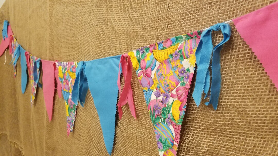 Bunting Flag Eggs & Bows Etsy