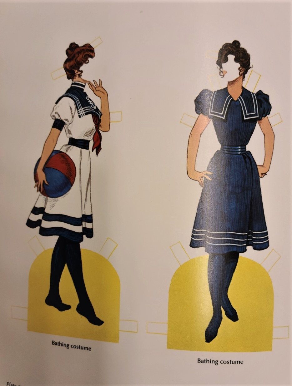 Gibson Girl Paper Dolls 31 Illustrations Early 20th Century Etsy