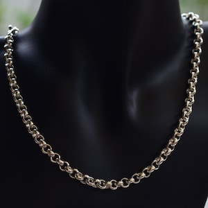 Sterling Silver Rolo Chain Necklace 5.6mm: Heavy, Solid Silver 925