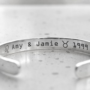 Handmade Sterling Silver Cuff Bracelet: Personalized Stackable Bangle