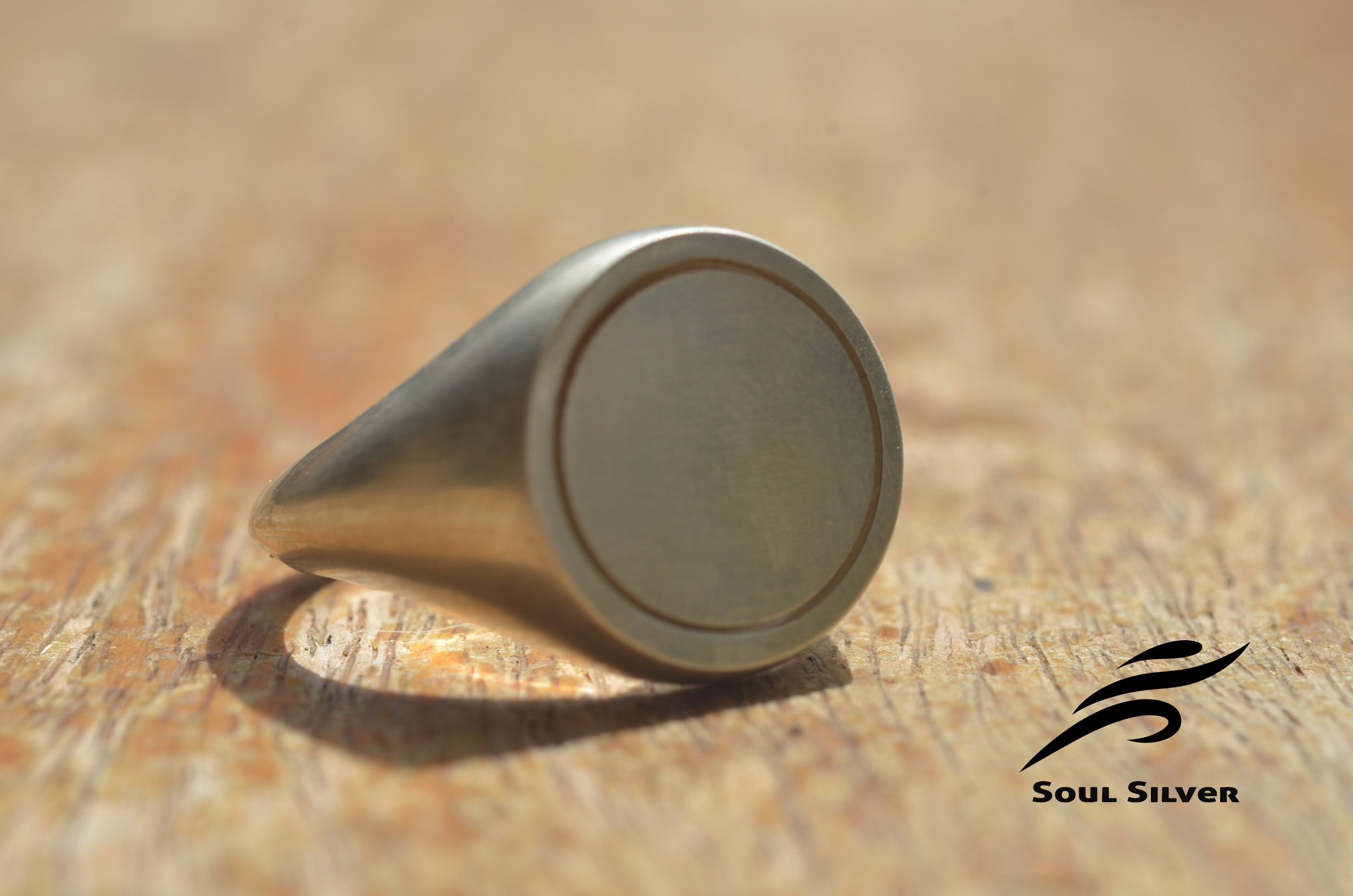 Brushed Sterling Silver Ring Modern Matte Finish, Personalized — free download