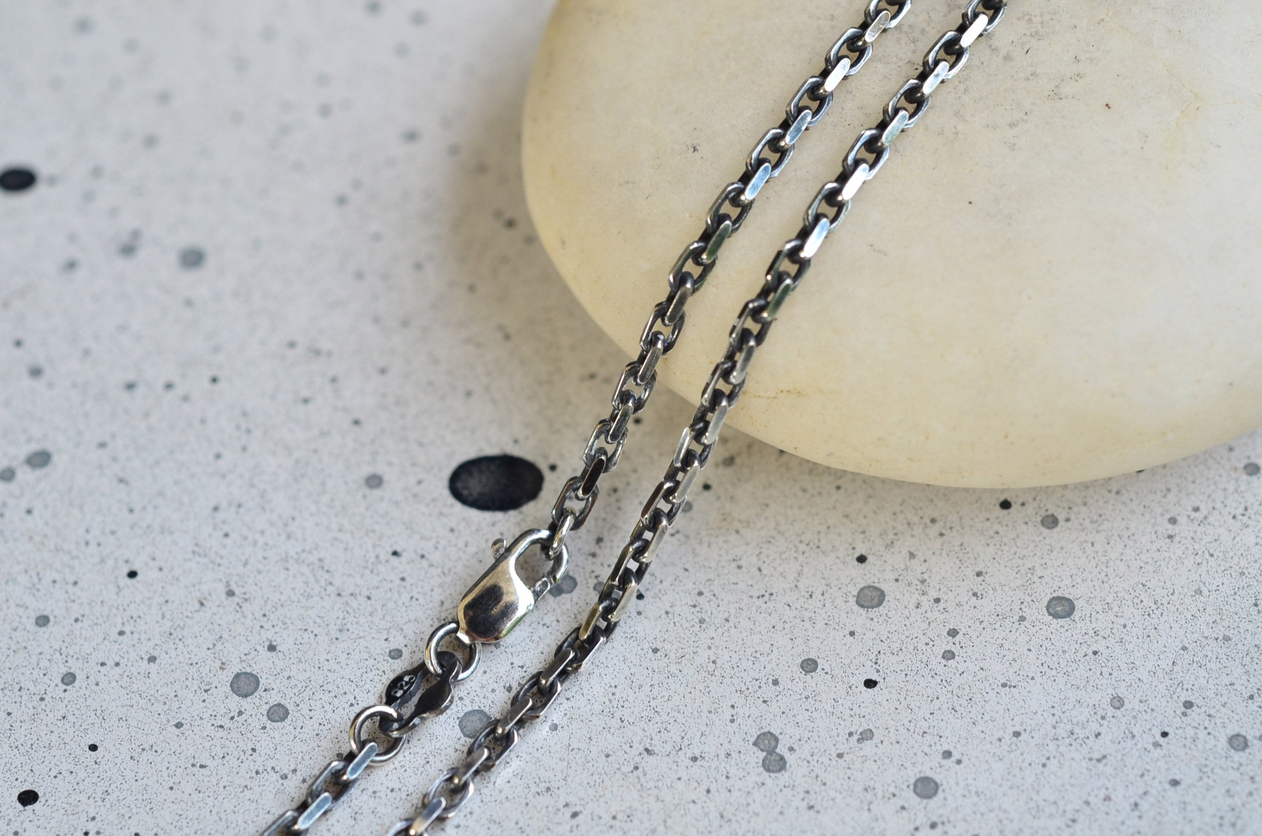 Mexican Silver Link Necklace - Etsy