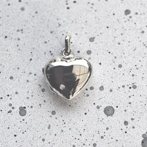 Silver heart locket handmade pendant, Sterling Silver heart locket necklace, love locket necklace, Best girlfriends gift silver heart locket image 4