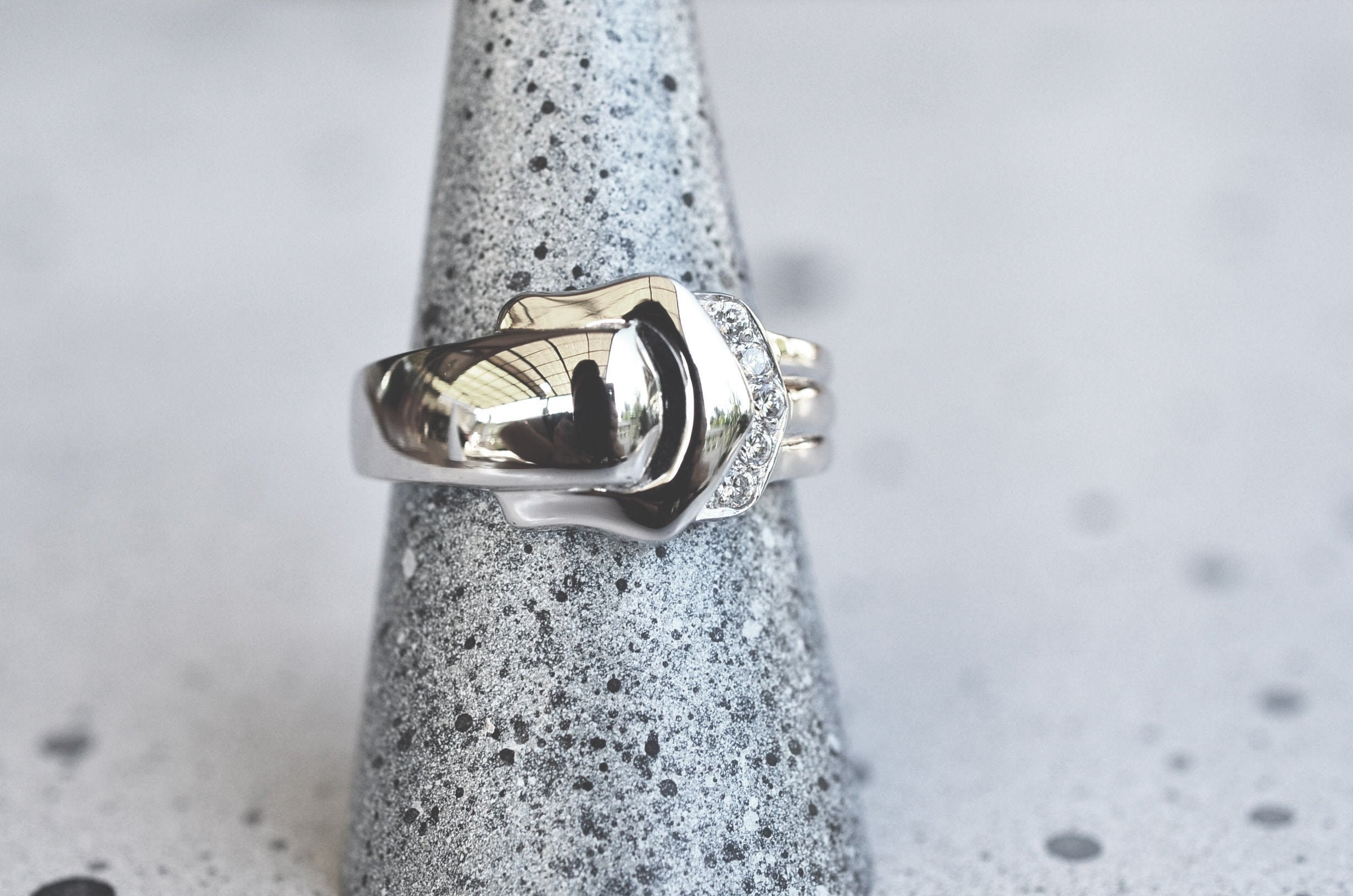 Buckle Ring, Solid Sterling Silver925 Belt Buckle Ring
