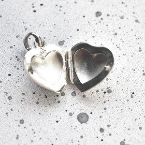 Silver heart locket handmade pendant, Sterling Silver heart locket necklace, love locket necklace, Best girlfriends gift silver heart locket image 3