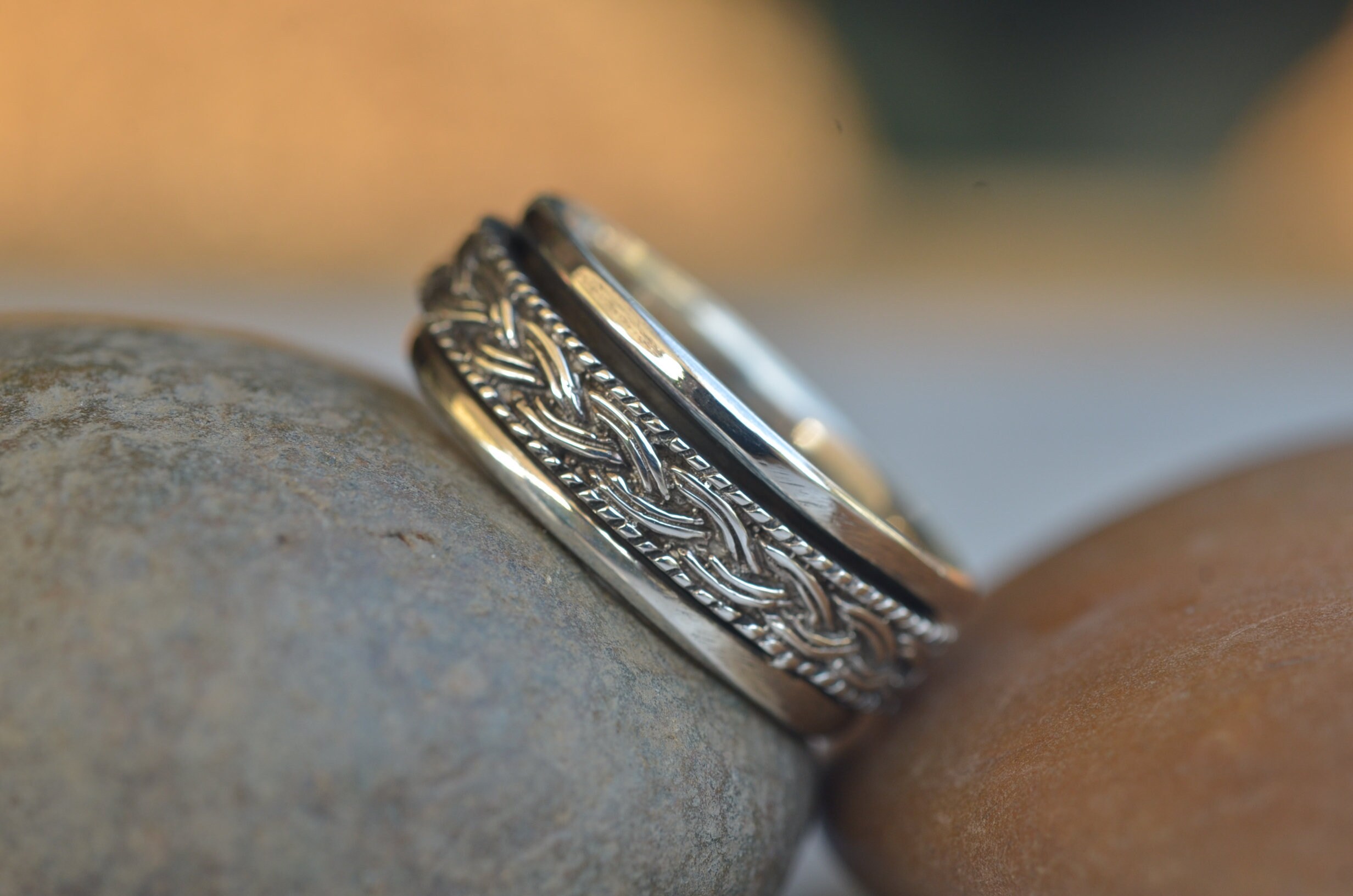 925 Silver spin ring Celtic spin ring Spinner ring silver Etsy
