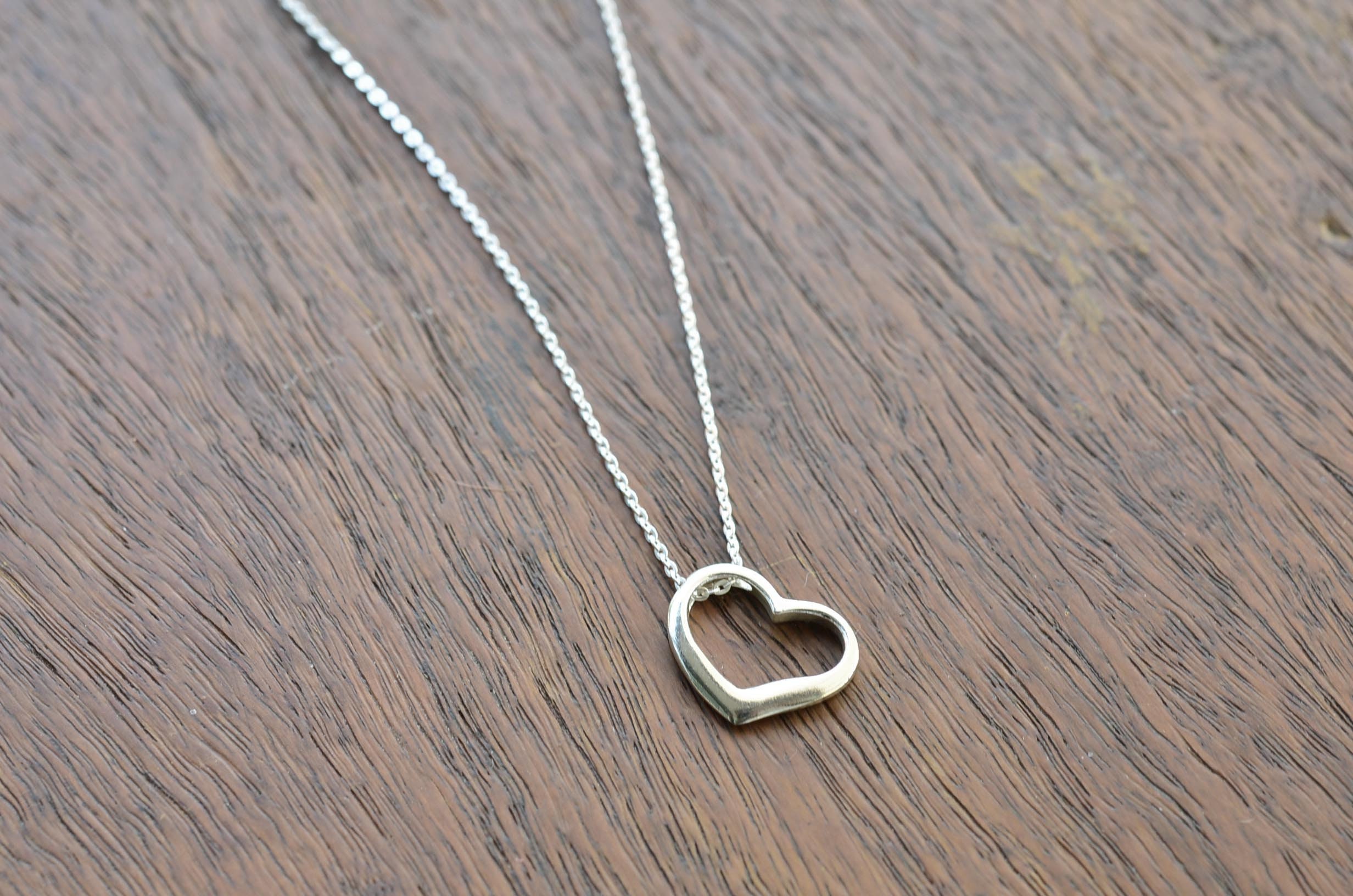 Pendentif coeur pendentif coeur en argent sterling 925 Etsy France