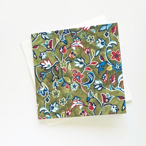 Rawdah-carpet greeting card, Prophet's SAW mosque carpet, Islamic greeting card, Islamic Art, Watercolor floral