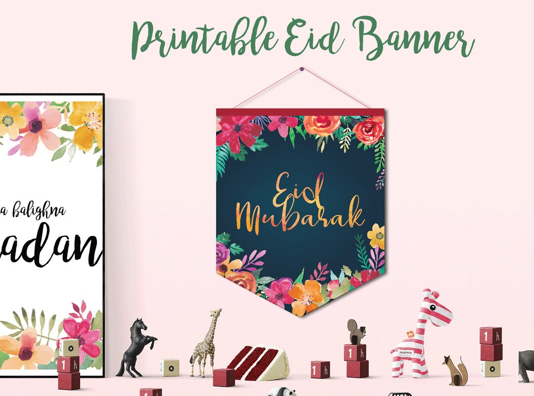 Set of 2 - Printable Eid and Ramadan Banners - Instand Download ...