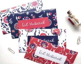 Printable Eid money envelopes - instant download - eid mubarak print at home envelopes