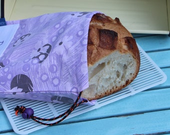 Bread or brioche bag in 100% recycled cotton